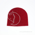 custom red knitted hat